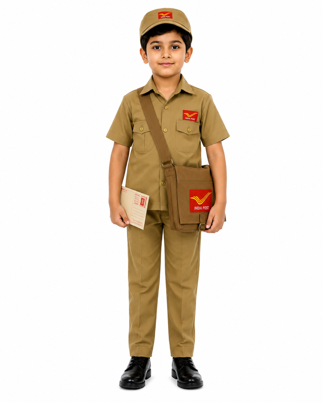 Postman Fancy Dress Costume for Kids | Postal Worker Uniform | Bachpanbela Fancy Dress & Costumes