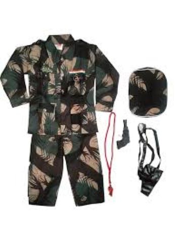 Army Costume for Kids by Bachpan Bela – Military Dress-Up Outfit for Role Play & Fancy Dress