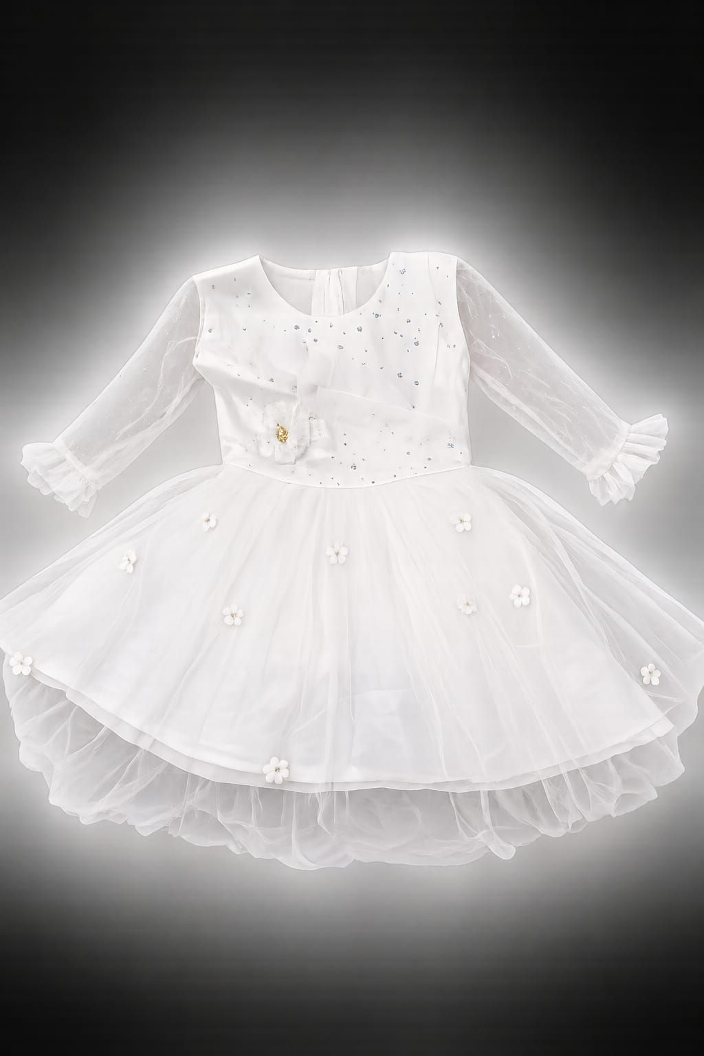 White Frock for Girls | Elegant Party & Fancy Dress Outfit | All Size Available - For Kids