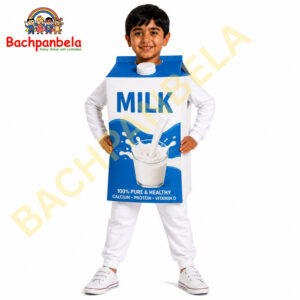 Milk Fancy Dress Costume on Rent