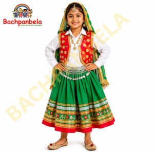 Haryanvi Daman Girl Fancy Dress Costume on Rent