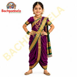 Marathi Lavani Saree Fancy Dress Costume on Rent