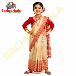Assam Bihu Girl Fancy Dress Costume on Rent