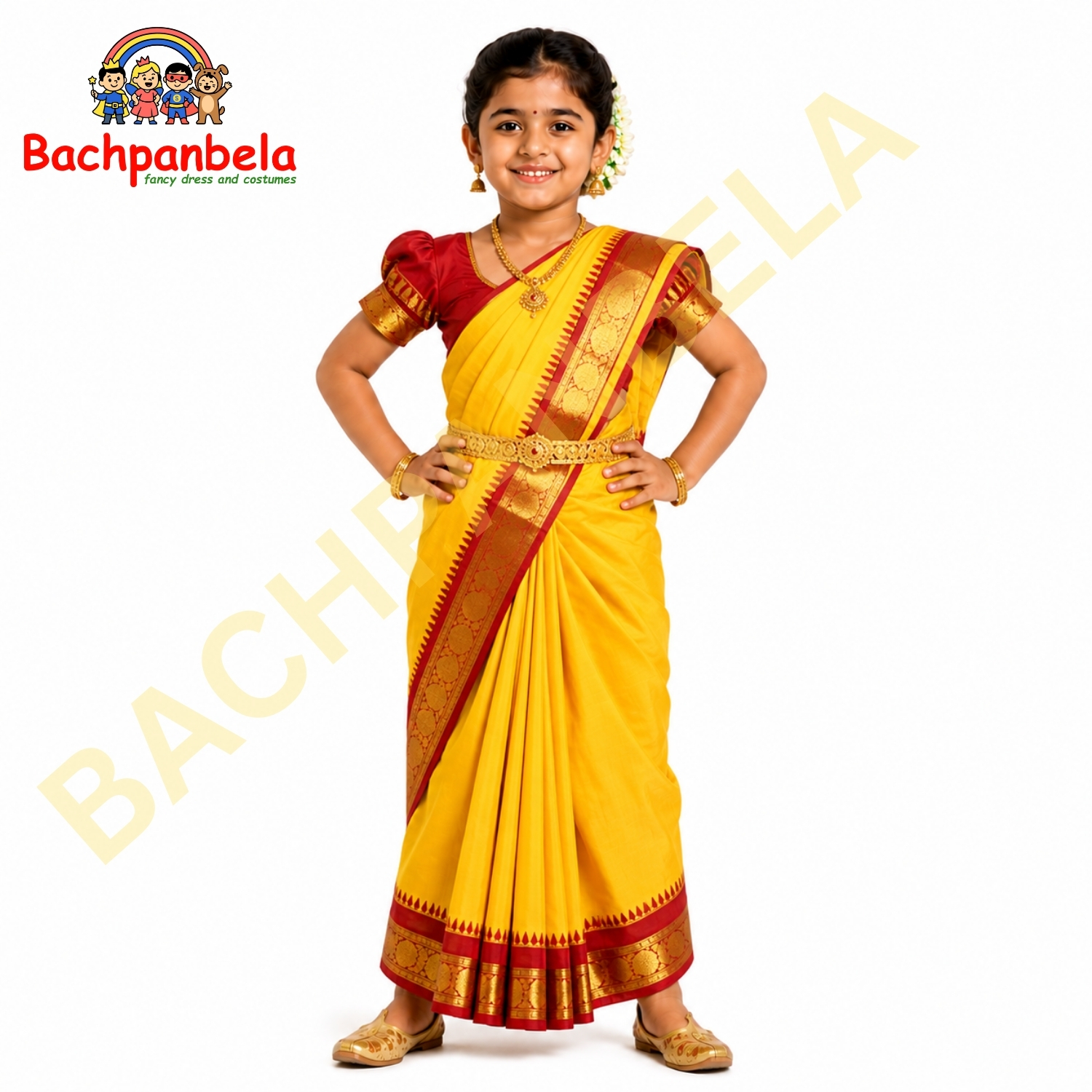 Kannada Girl Fancy Dress Costume on Rent