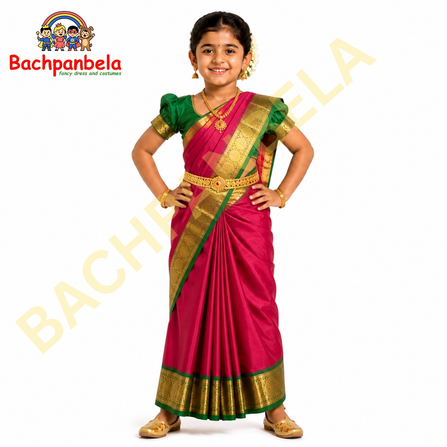 Telugu Girl Fancy Dress Costume on Rent