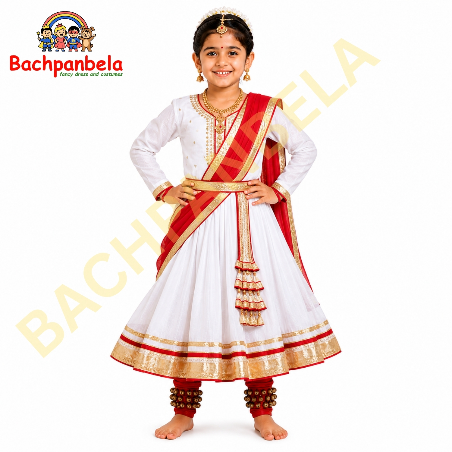 Kathak Dance Fancy Dress Costume on Rent