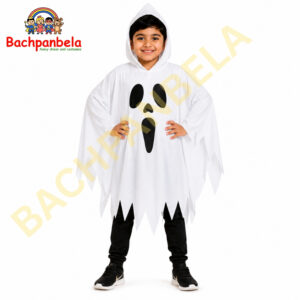 Ghost Poncho Fancy Dress Costume on Rent