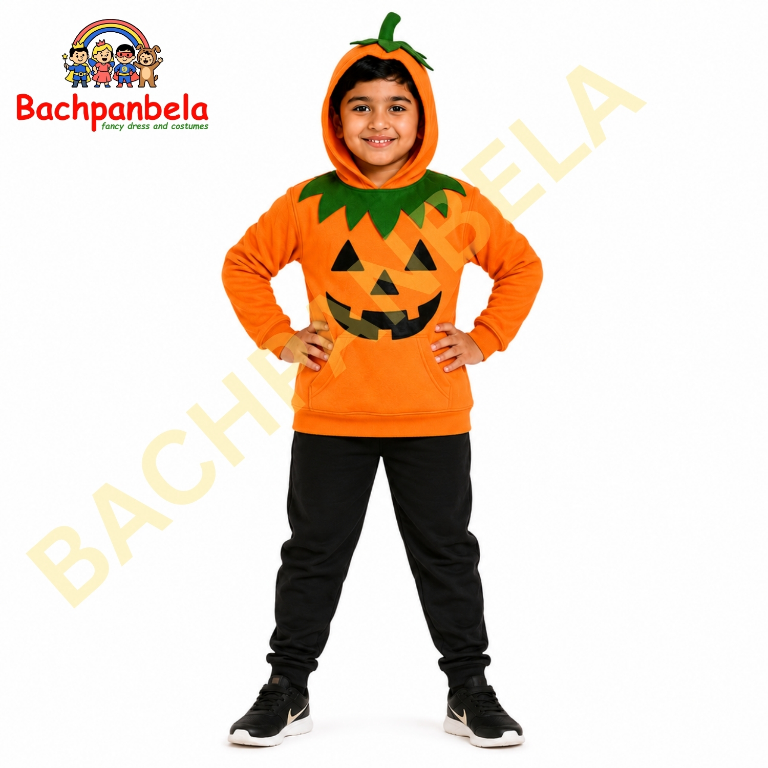 Pumpkin Hoodie Fancy Dress Costume on Rent