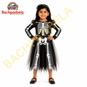 Halloween Skeleton Dress Fancy Dress Costume on Rent