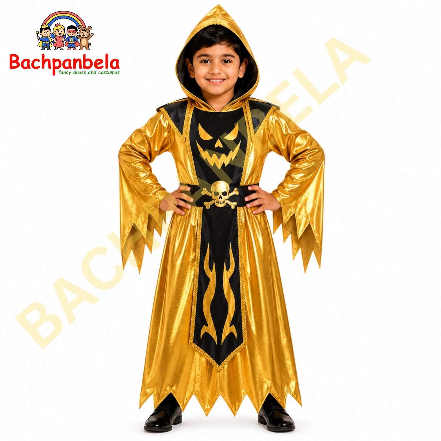 Halloween Golden Robe Fancy Dress Costume on Rent