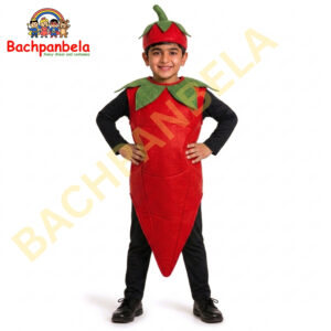 Red Chilli Lal Mirch Fancy Dress Costume on Rent