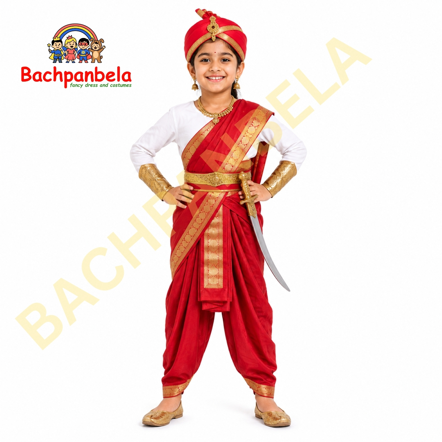 Rani Lakshmibai Fancy Dress Costume on Rent
