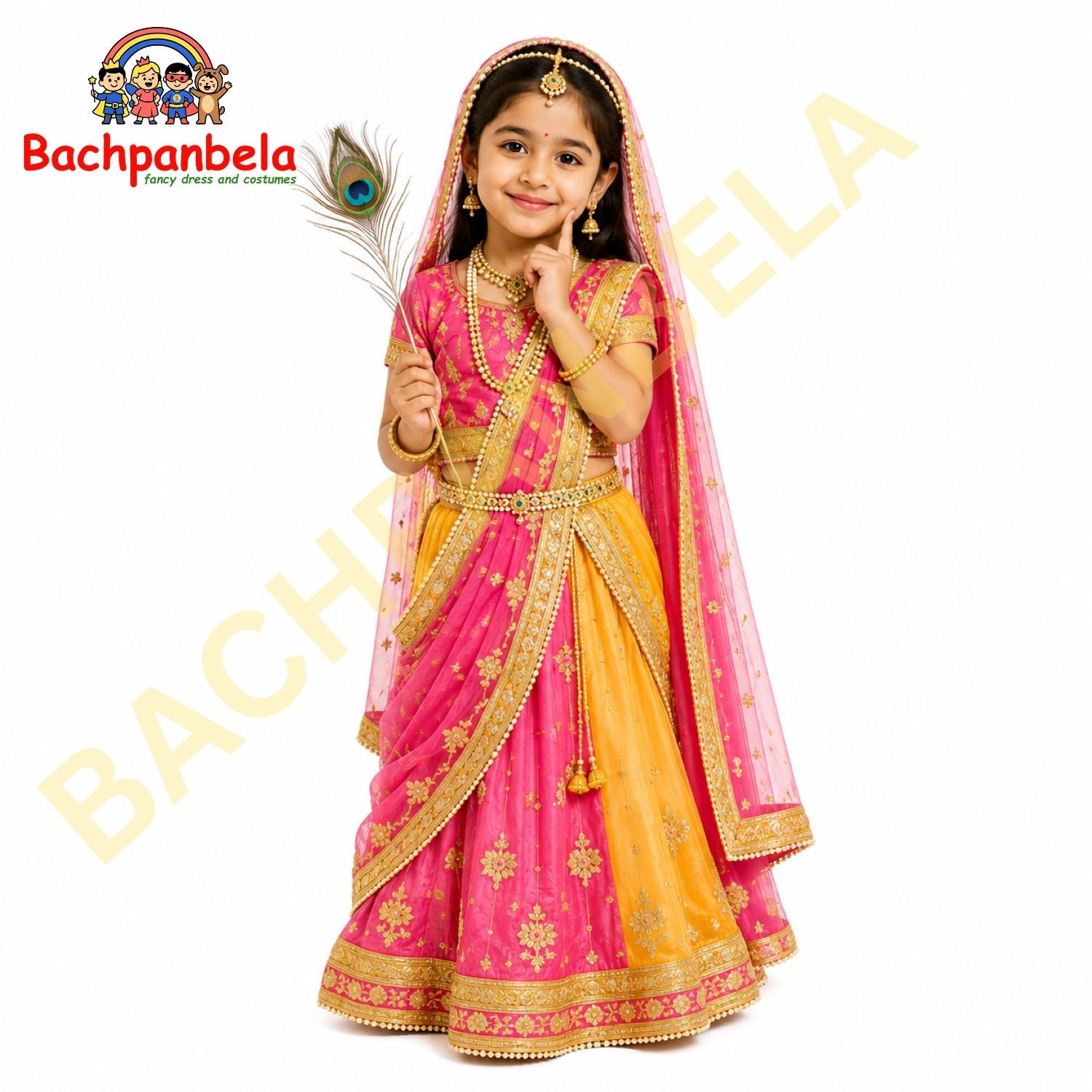 Lord Radha Fancy Dress Costume on Rent