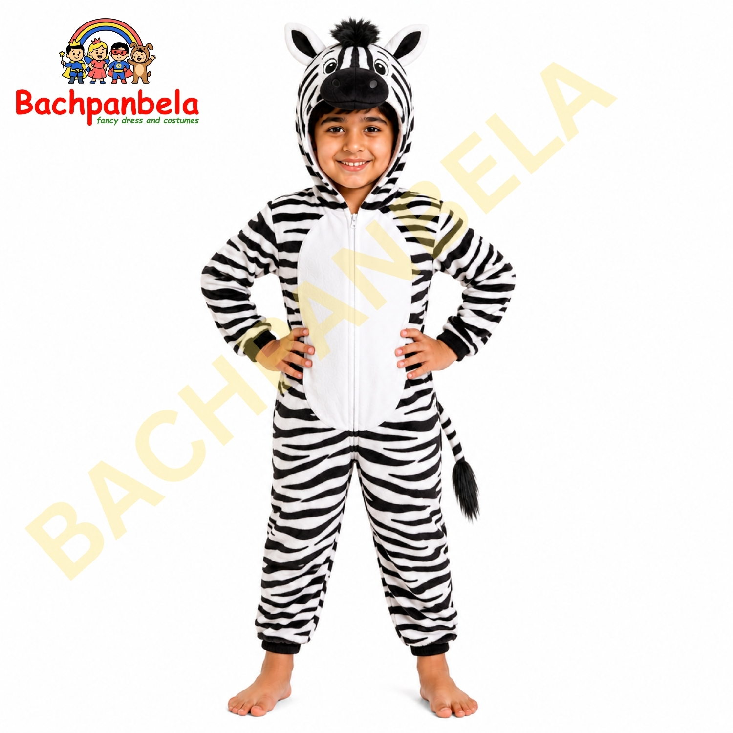 Zebra Fancy Dress Costume on Rent